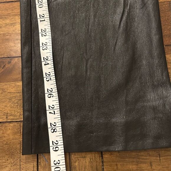 Aritzia Babaton Black High Rise Faux Leather Wide Leg Pants Size 2 - Picture 7 of 8